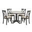 Orisfur. Ensemble 5 pièces de table et chaises pour 4 personnes-1000404957