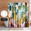 Rideau de douche Americanflat 71 x 74 - Design abstrait - coups d'aquarelle par Lisa Nohren-94846210