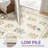 Botanica Floral Machine Washable Floral / Alabaster Indoor Area Rug With Non-Slip Backing