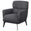 Chaise d'appoint grise avec pieds en métal-1550773546