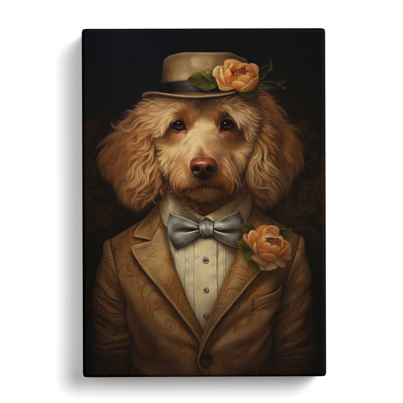 Cockapoo Romanticism Art - Wrapped Canvas, 76cm H x 50cm W x 3cm D