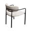 Chaise avec accoudoirs à dossier bas Kathyrne
