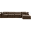 Canapé modulaire réversible en velours Hinesh-87141407