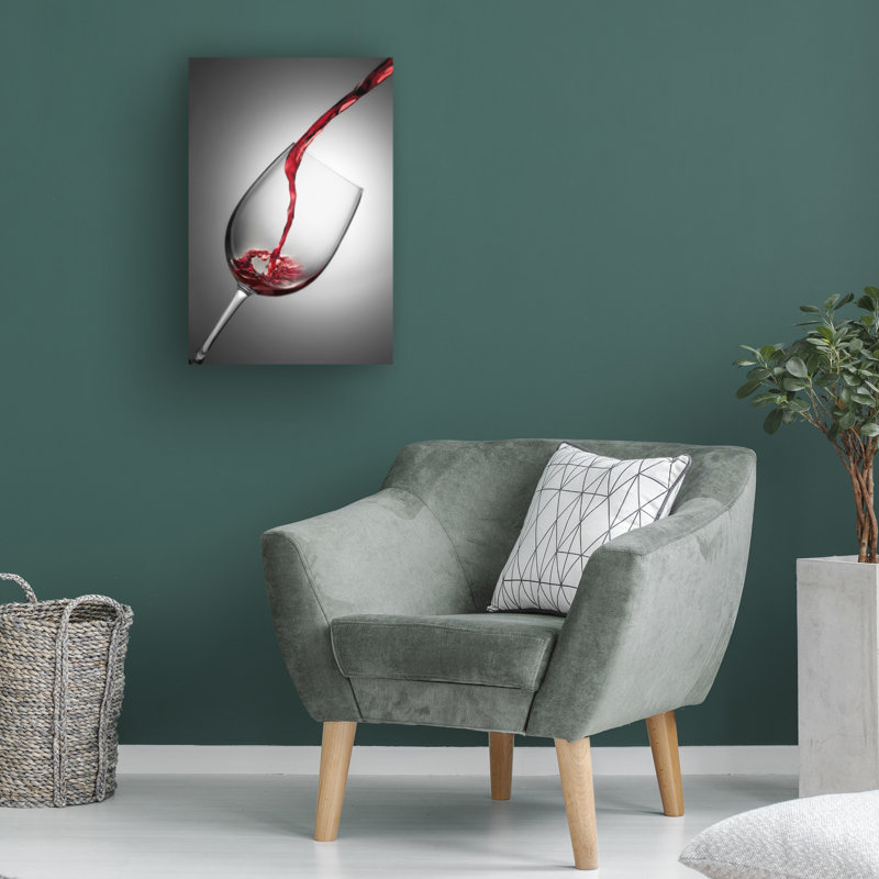 Wrapped Canvas Wall Art - Jesus M. Garcia 'Copa Grana' Wall Art for Living Room, Bedroom, or Office Décor - 12x19
