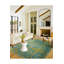 Tapis décoratif doré traditionnel et lavable-1664482655