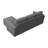 Anureet L-Shaped Sectional Modular Sofa Bed With Storage Seat-112387170