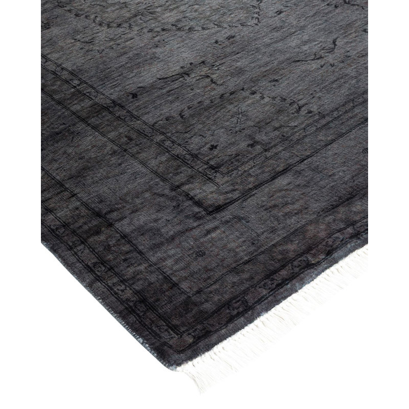 Tapis noué à la main Weirsky - unique en son genre - gris Weirsky
