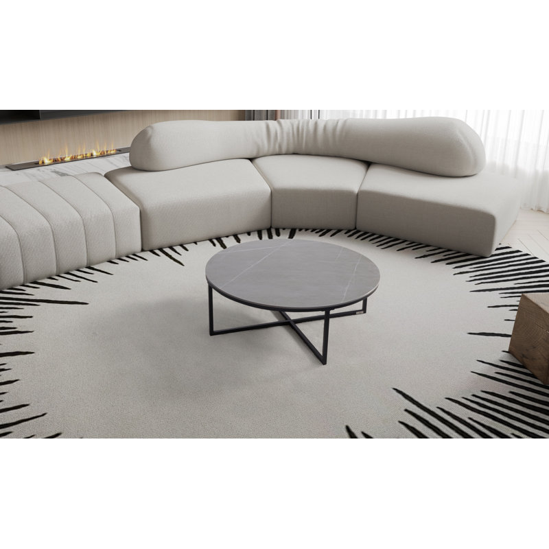 Aseem Trestle Coffee Table, Grey