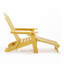 Chaise Adirondack pliante en plastique avec repose-pieds-70169718