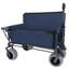 Chariot pliant 3 en 1 avec banquette et plateau de table rabattable à l'arrière - capacité de 500 lb, pneus de plage 9 po x 4 po pour le camping-122456815
