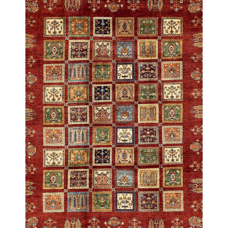 Abstract Indoor Rug, Rectangle 7' x 9'