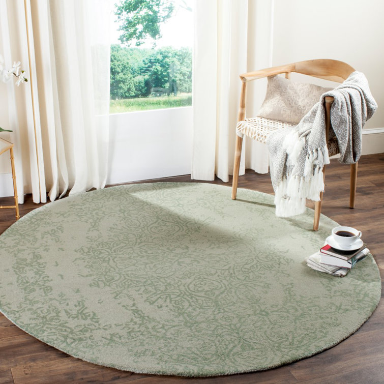 Ellicottville Restoration Vintage Hand Tufted Wool Floral Rug