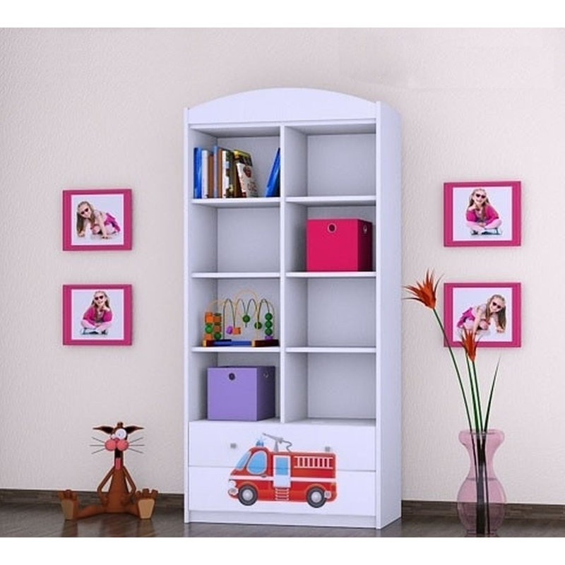 Talon 183cm H X 88cm W Transportation Kids Cube, White