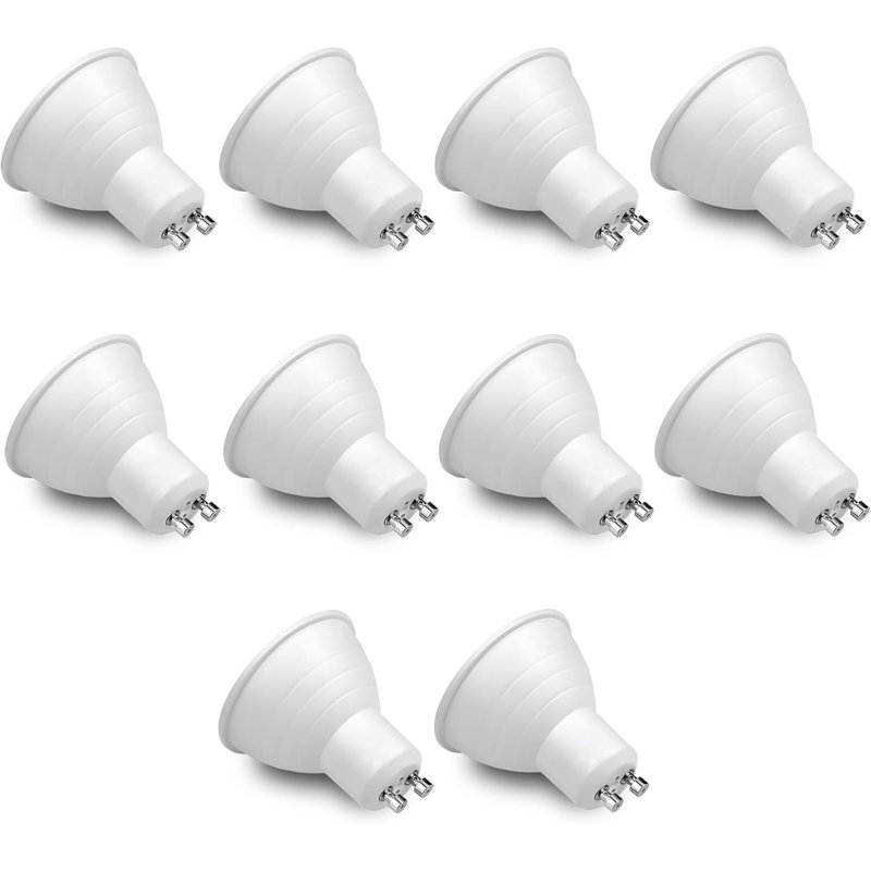 LED Spotlight Bulbs 5W, Warm White, 3000K, No Flickering, Energy Saving Led Bulbs, GU10 Halogen Spot Light Bulbs, Non Dimmable