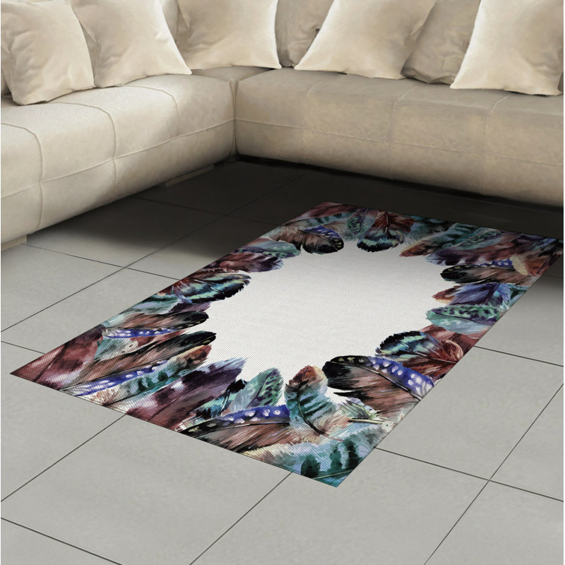 Tapis décoratif Boho, Rectangle— 4 pi x 5 pi 8 po