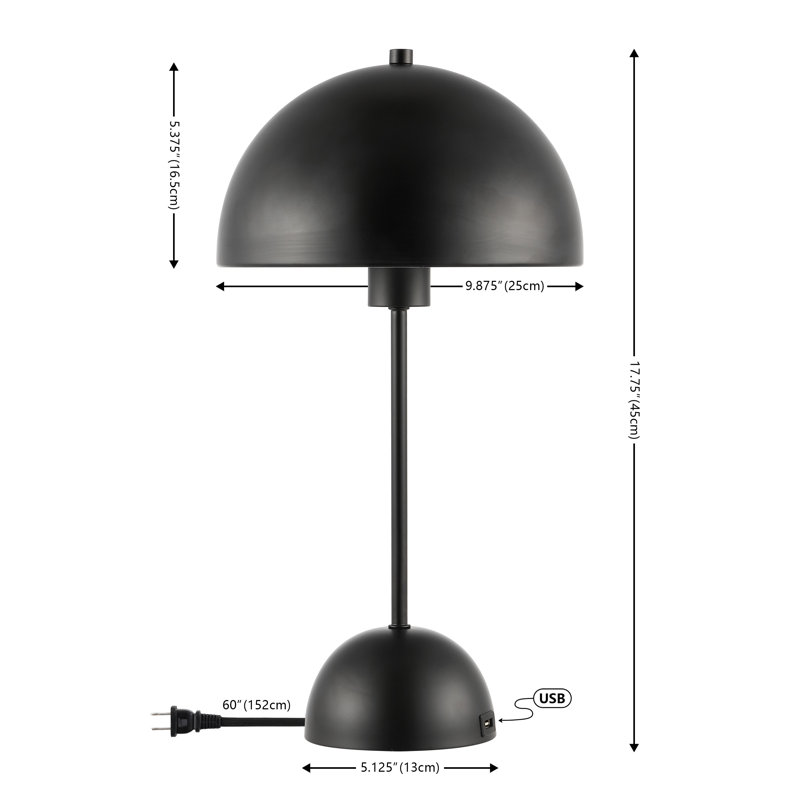 Tulle Metal USB Table Lamp