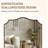 Anayalee Traditional Scalloped Rectangle Bathroom Vanity Mirror | Stainless Steel Frame-224855785-242732412