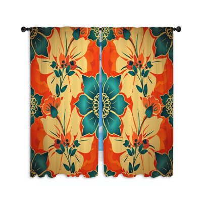 Paire de rideaux obscurcissant Ornament Art