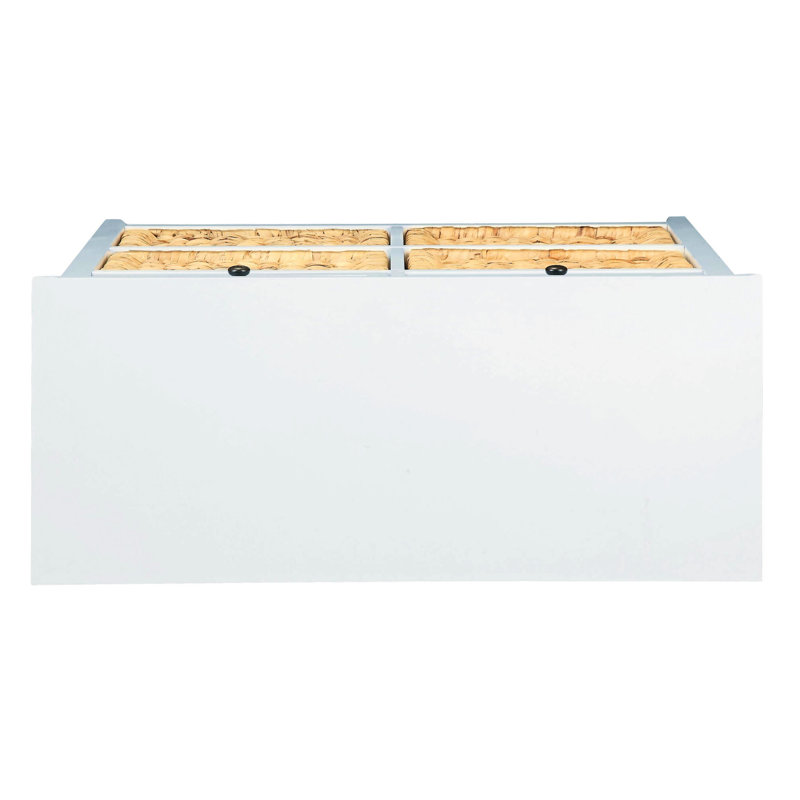 Veneer 6 Console Cabinet In White For Home Interior Design Table With Frame And Basket Storage