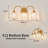 3-Light Modern Brushed Gold Vanity Light