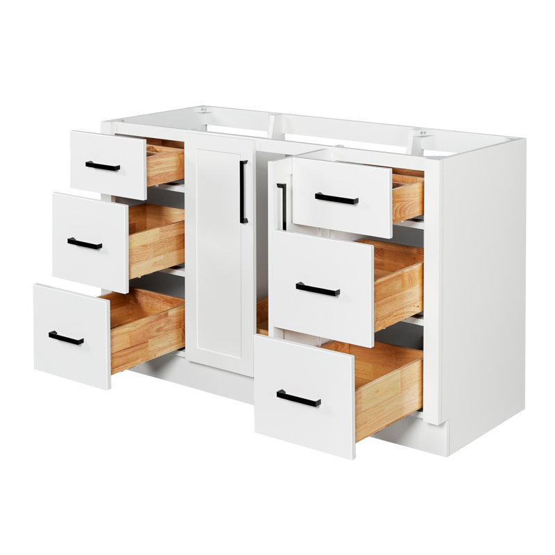   Base de meuble-lavabo simple 54 po Loren, Blanc
