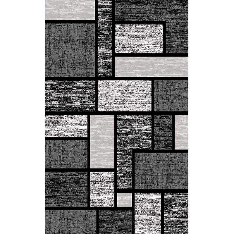 Mccampbell Abstract Indoor Rug, Rectangle 5' x 8'