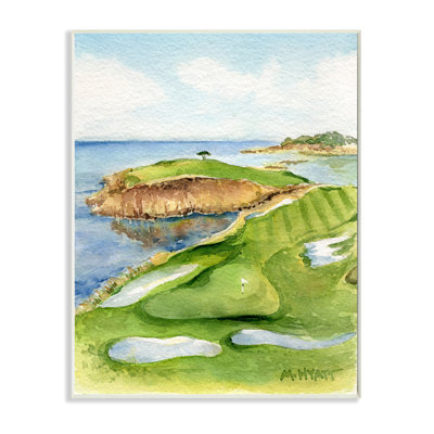 Pebble Beach Cliffside Golf Course par Melissa Hyatt LLC - Peinture sur toile
