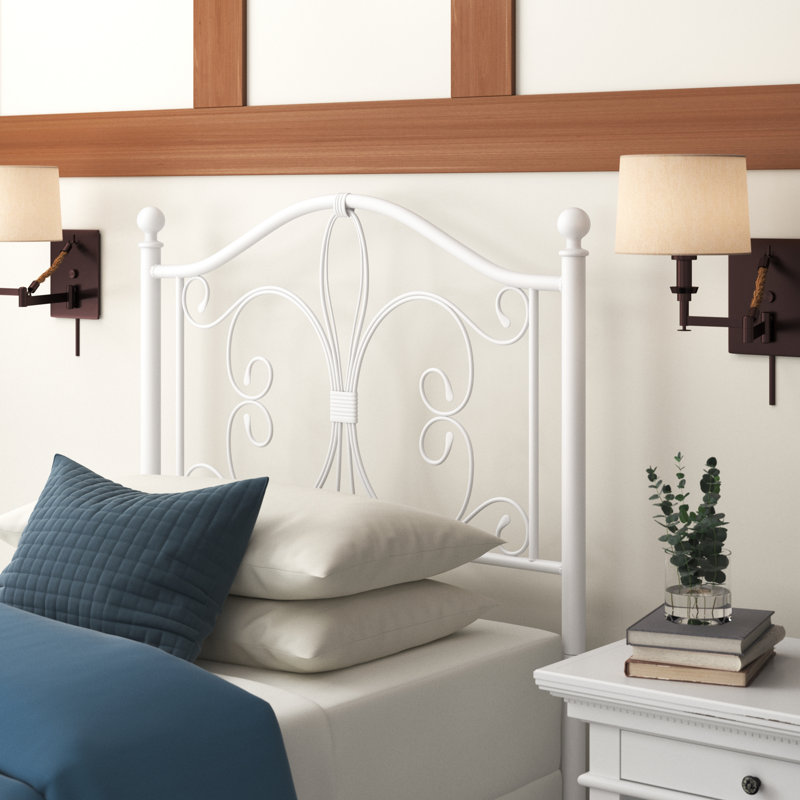 Brenneman Metal Open-Frame Headboard, Twin, White