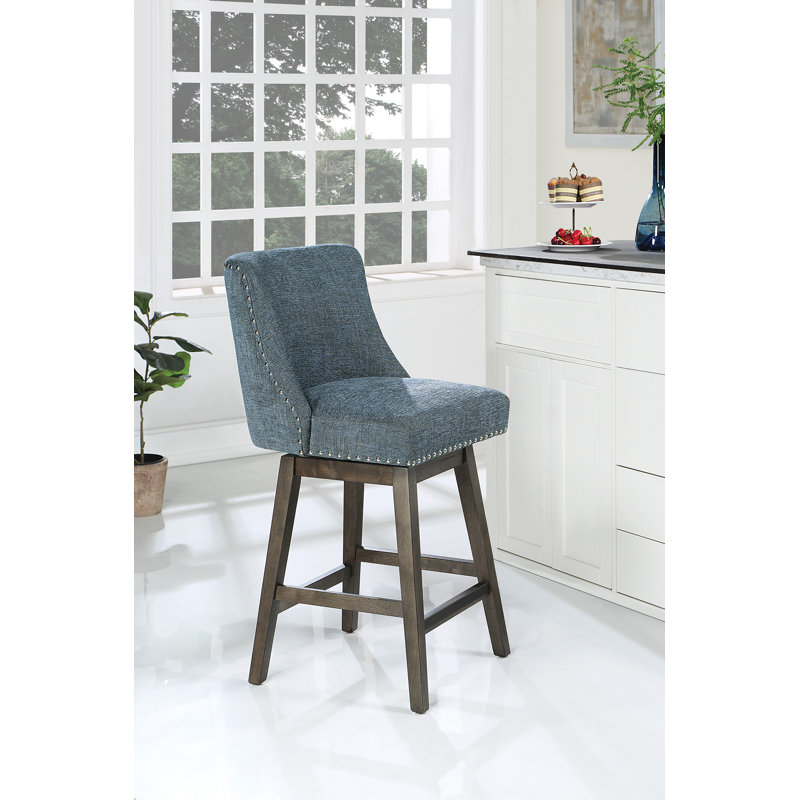 Tabouret de comptoir pivotant 26 po Granville, Bleu marine