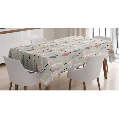 Llama Geometric Tablecloth