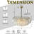 28'' Midcentury Modern Unique/Statement Murano Glass Round Chandeliers 6-light Handblown Glass Pendant Light Fixture Aged Bronze Finish For Dining Room Living Room