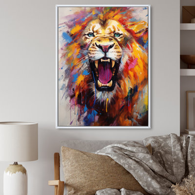 Abstract Roar Lion - Lion Wall Art