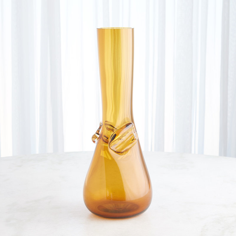 Knot Vase, 18.5" H x 6.75" W x 6.75" D, Yellow
