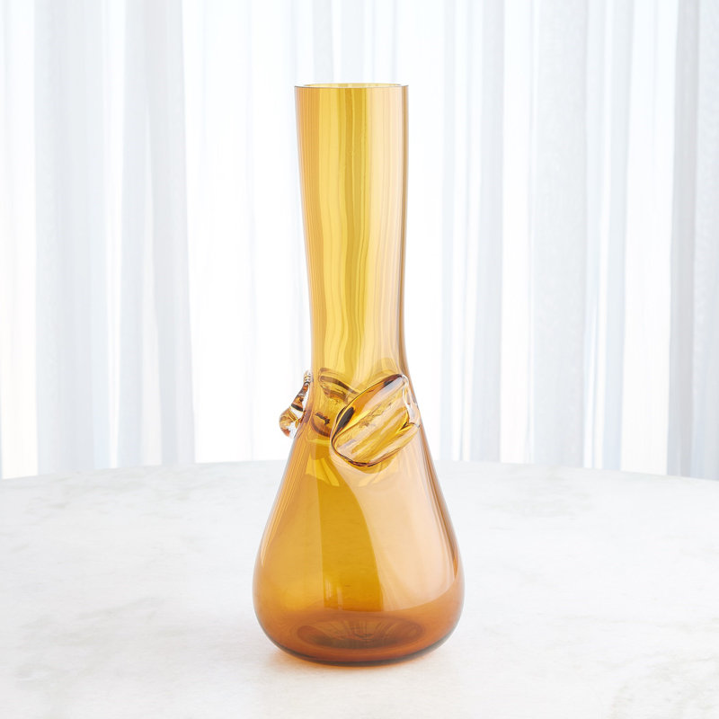Knot Vase, 18.5" H x 6.75" W x 6.75" D, Yellow