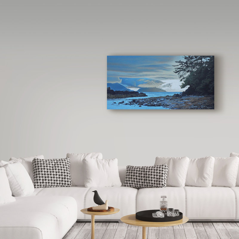 «Haida Gwaii Evening Shore» par Etelca, impression sur toile tendue, H 24 po x l 47 po x P 2 po