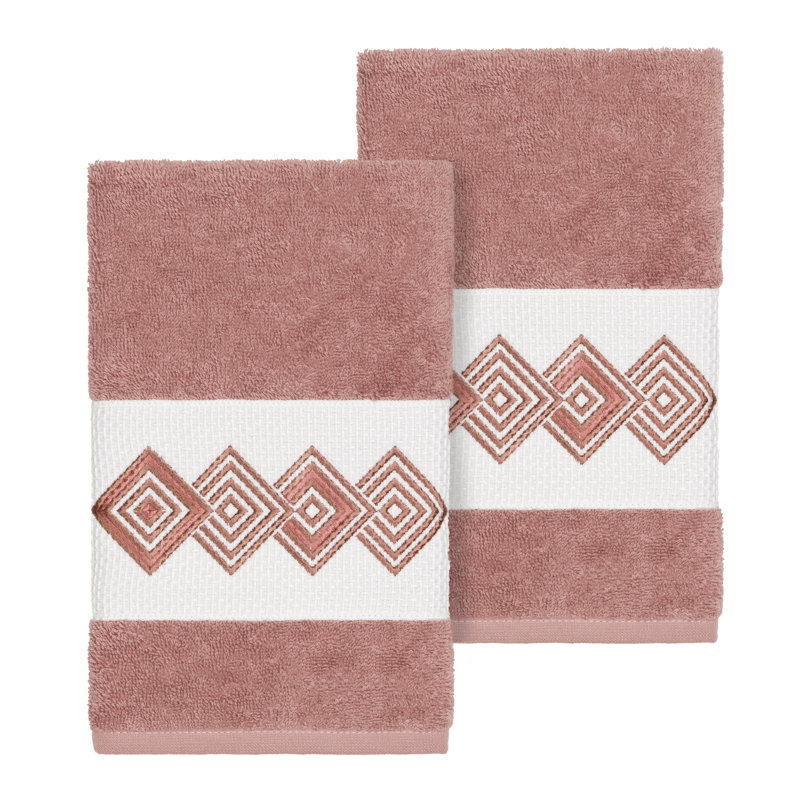 Noah Turkish Cotton Hand Towel, Tea Rose