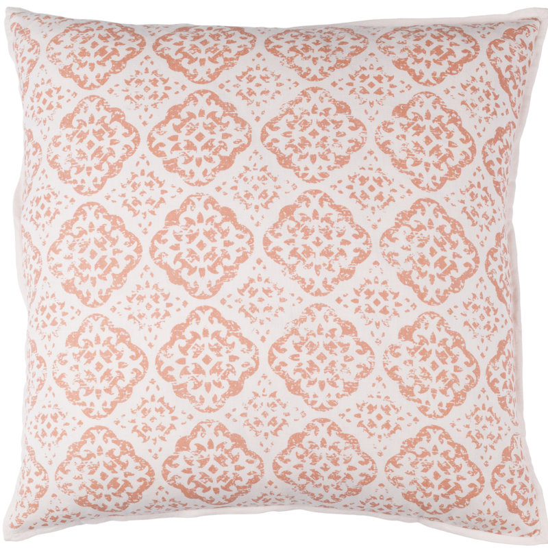 Geometric Linen Pillow Cover, Green, 20" H x 20" W x 4" D