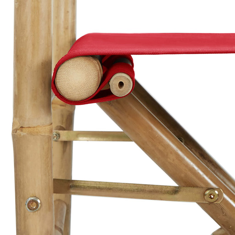Gallatin Folding Director Chair, Red