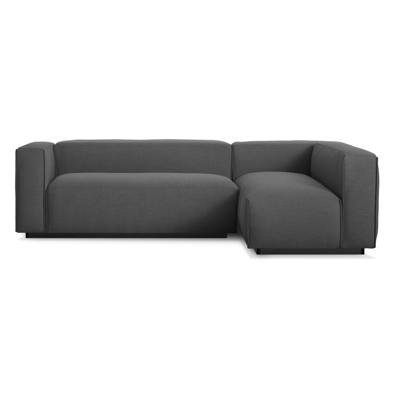 Cleon Modular Sectional, Maharam Meld in Panda, Left Hand Facing
