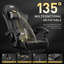 Metro Lane Adjustable Reclining Ergonomic Faux Leather Swiveling PC & Racing Game Chair with Footrest-916179098
