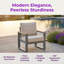 Ensemble de 2 fauteuils de patio en aluminium toutes saisons avec coussins épais-129890887