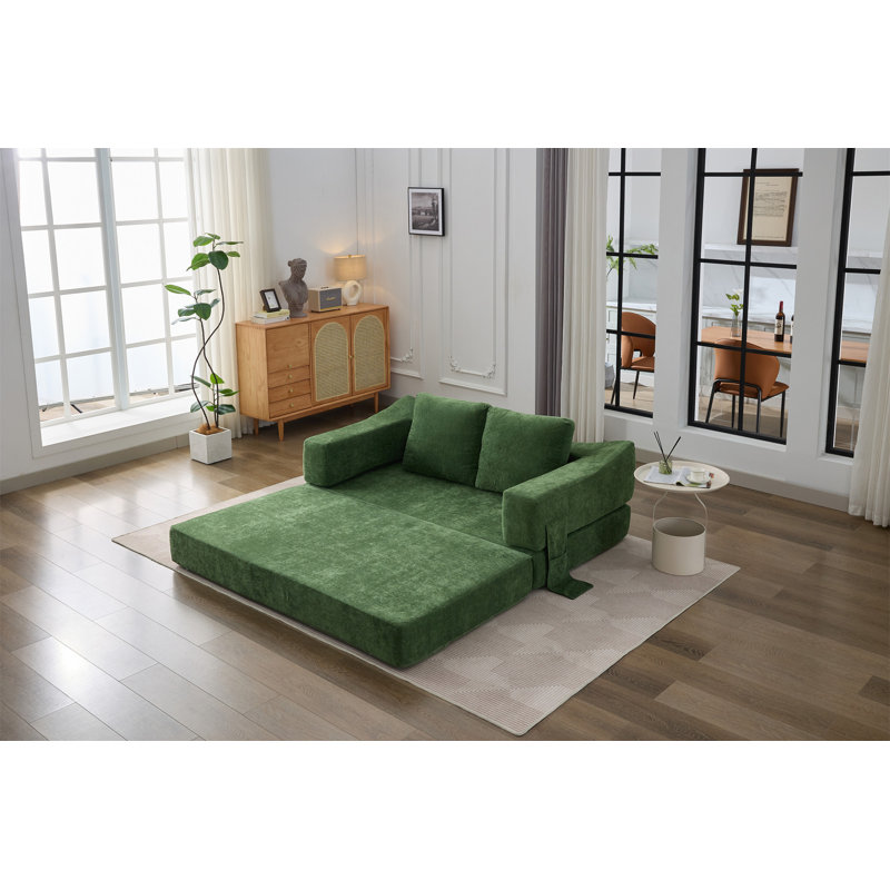 Modern Minimalist Sofa, Green