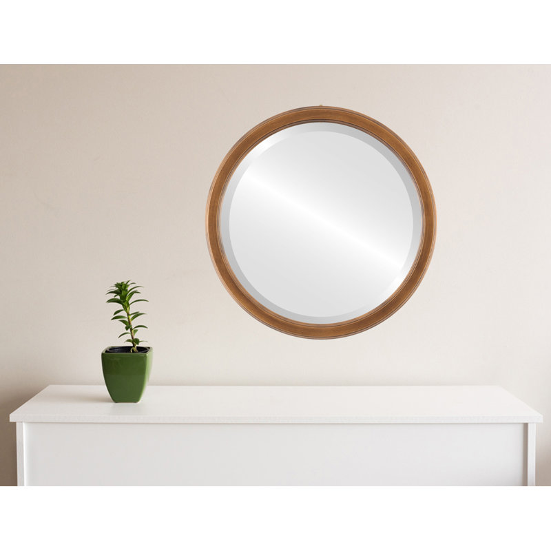 Miroir décoratif biseauté traditionnel Midville, 15 po x 15 po