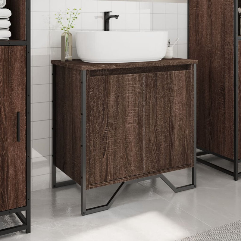 11-5 Under Sink Cabinet, Brown oak