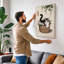 Cat in Bloom Japandi - Wrapped Canvas-1177976898-1177976901