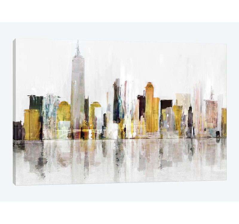 « tour over constructions iii », reproduction sur toile, H 40 po x l 60 po x P 1,5 po, Toile tendue