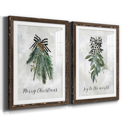 " Sprig Of Christmas Time " 2 - Pieces