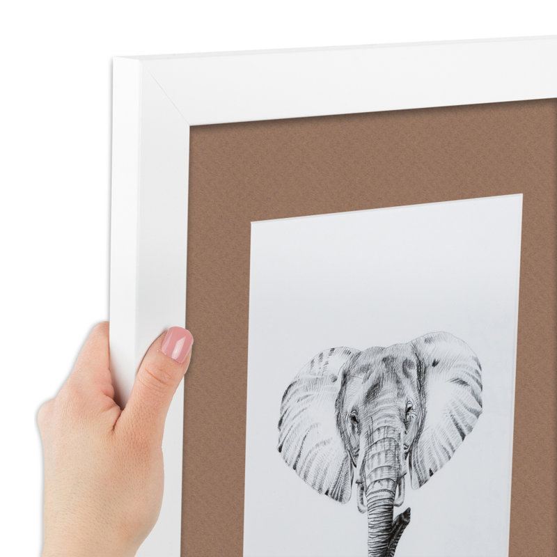 Matte Picture Frame with Mat, Sandpiper