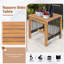 Ensemble de chaises berçantes en bois d'acacia avec table basse et corde de patio toutes saisons Winston Porter