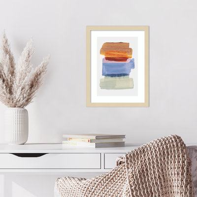 «Abstract Brush Strokes 49», impression encadrée sur papier par Mareike Bohmer